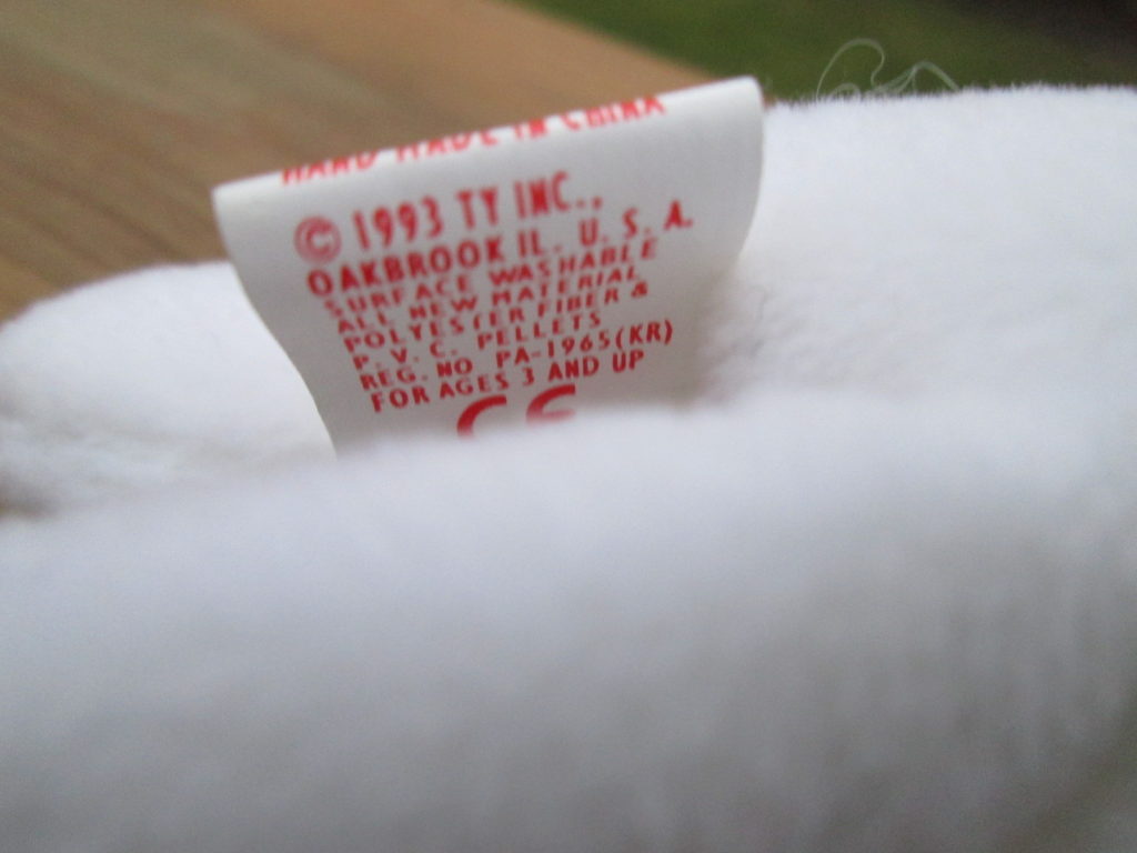 2nd Generation Beanie Babies Tush Tags