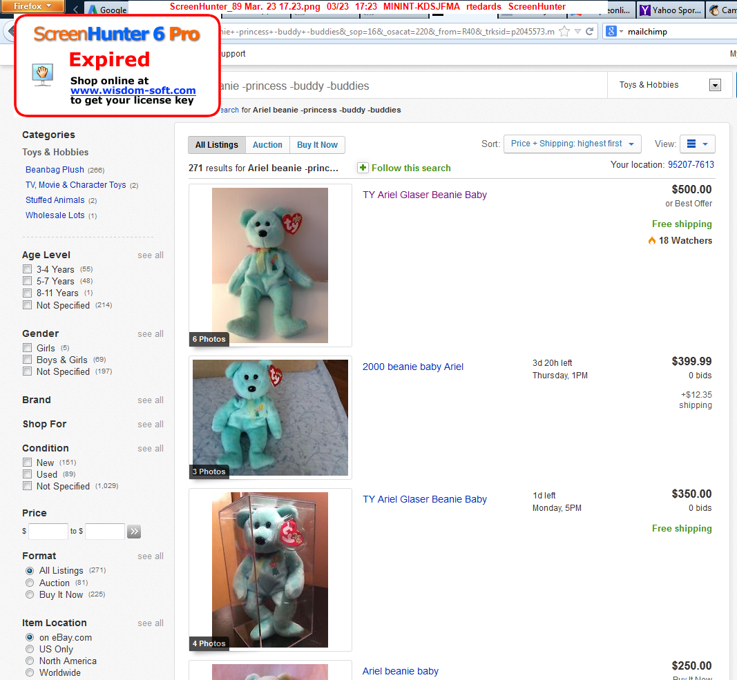 ty beanie babies collectors list