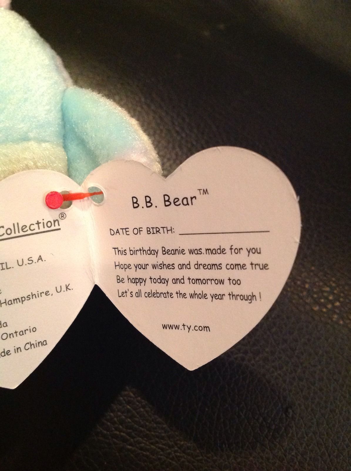 bb bear beanie baby