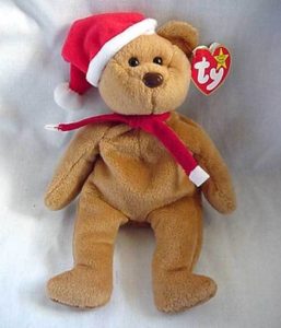 1997 Holiday Teddy Bear: Ty Beanie 