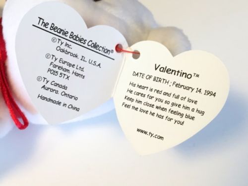 value of beanie baby valentino
