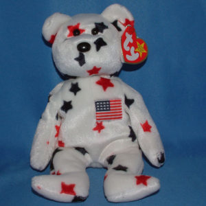 beanie baby with american flag