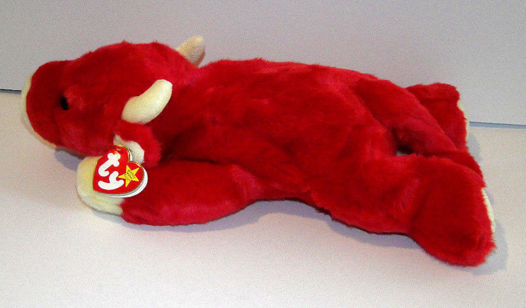 red cow beanie baby