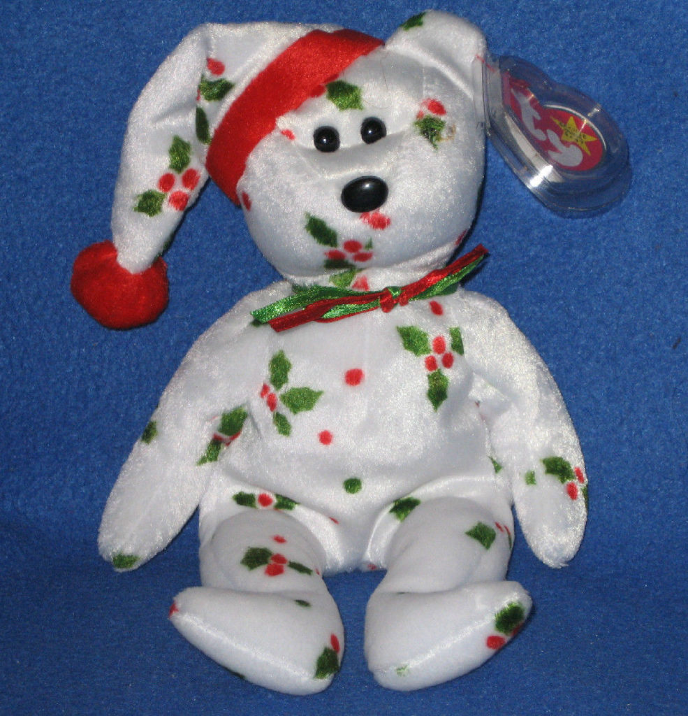 jingle beanies 1998 holiday teddy