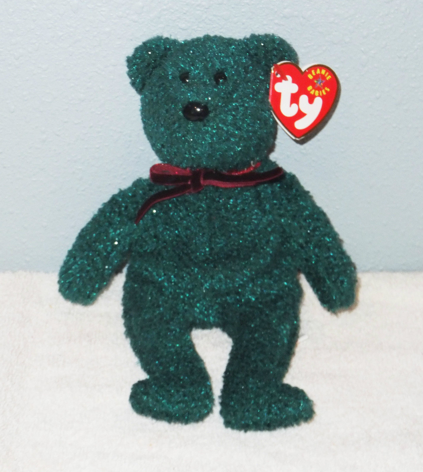 MINT RETIRED '2001 Holiday Teddy' Bear Beanie Baby