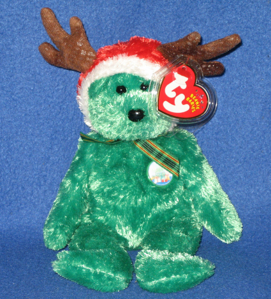 2002 holiday teddy beanie baby