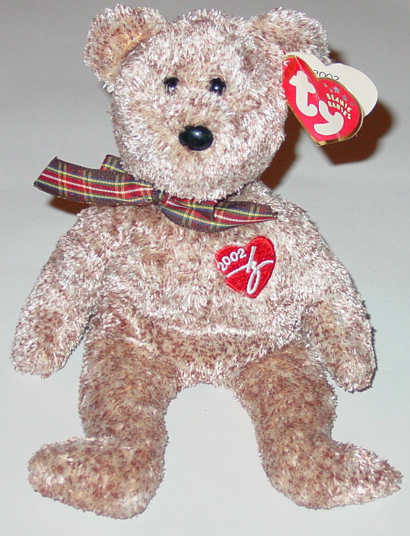 Details about   TY beanie babies 2002 Signature Bear 